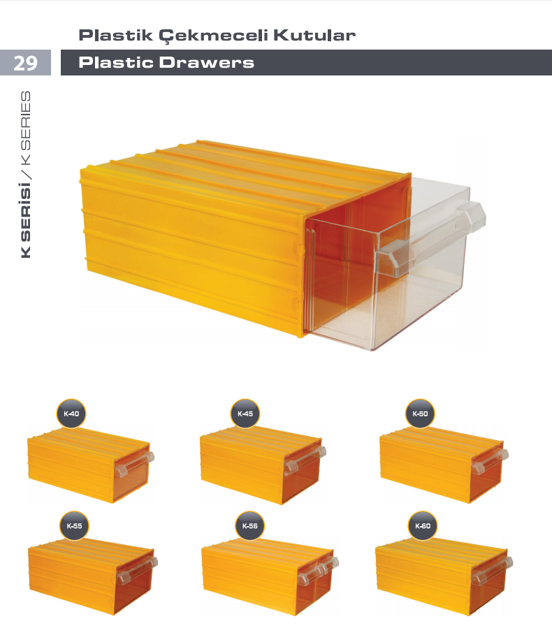 Mano-Plastik-Çekmeceli-Sarı-Organizer -Kutu